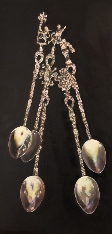 Still life in oil by Jane Lucchino