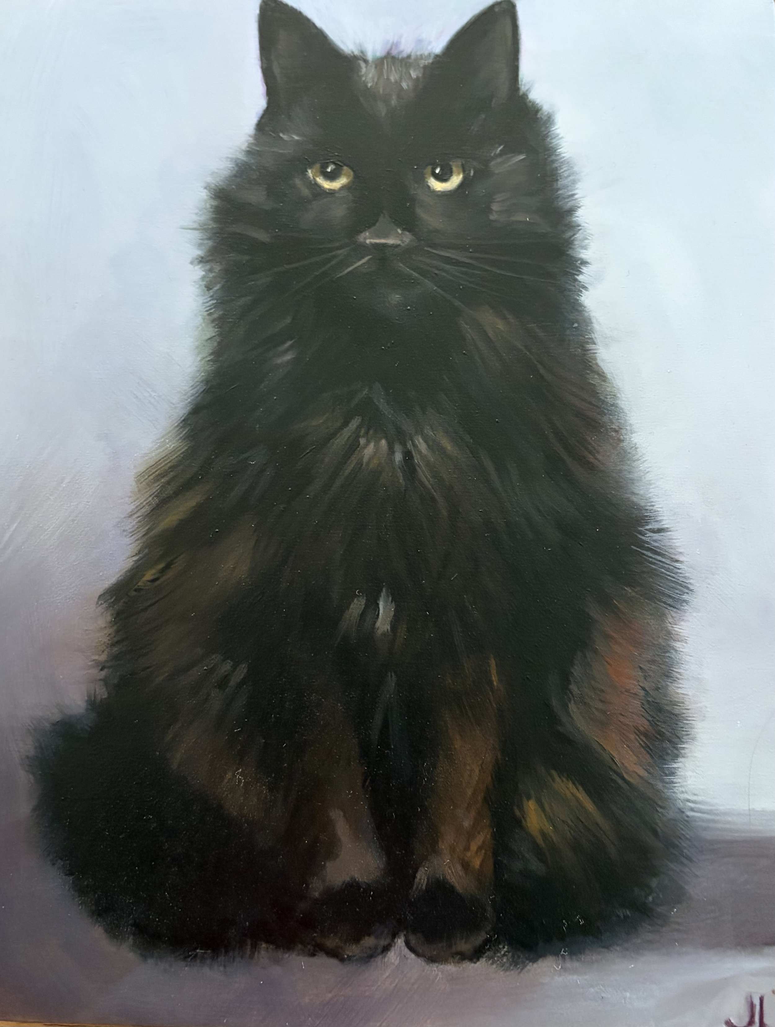 Pet painting in oil by Jane Lucchino