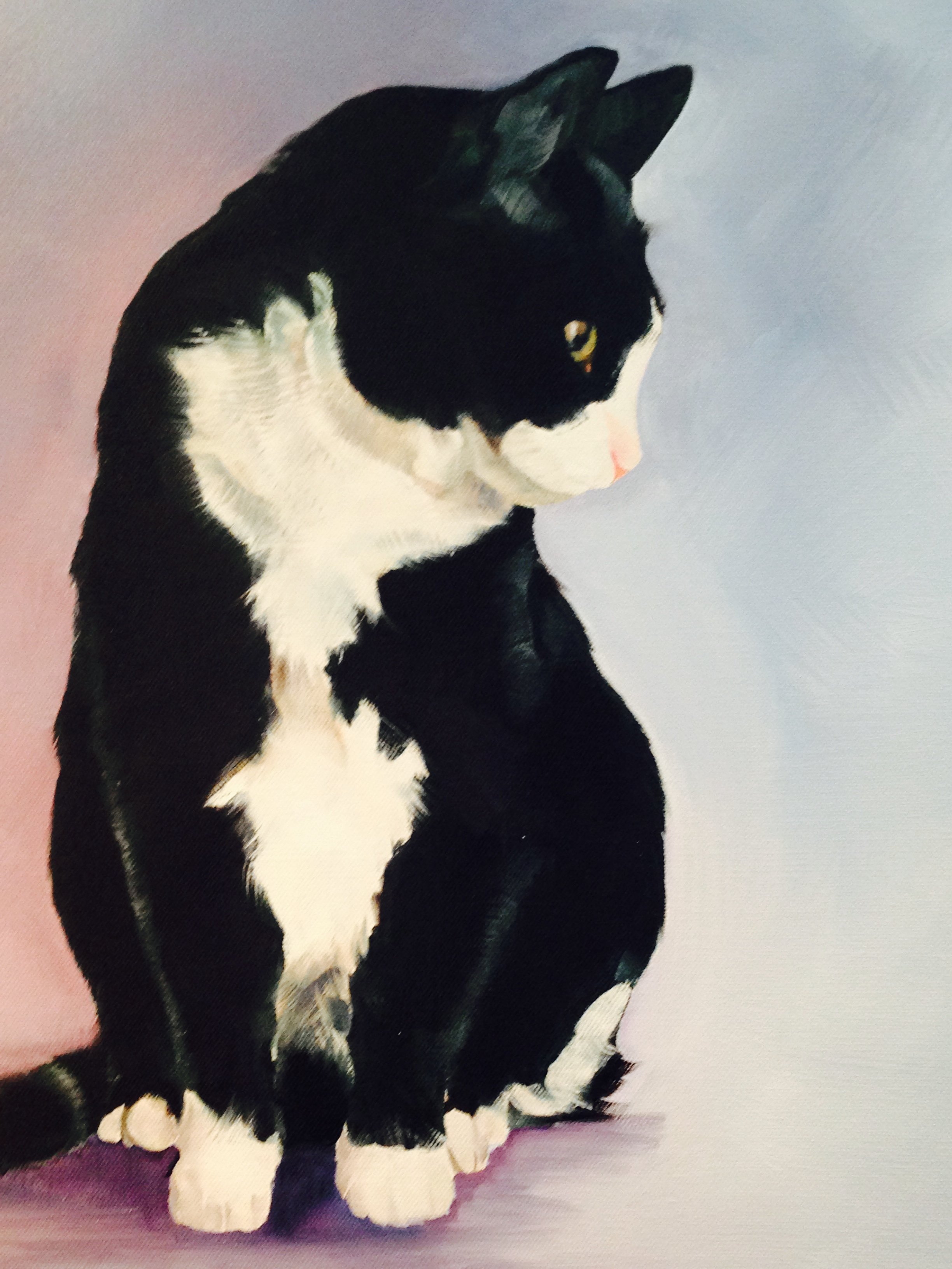 Pet painting in oil by Jane Lucchino