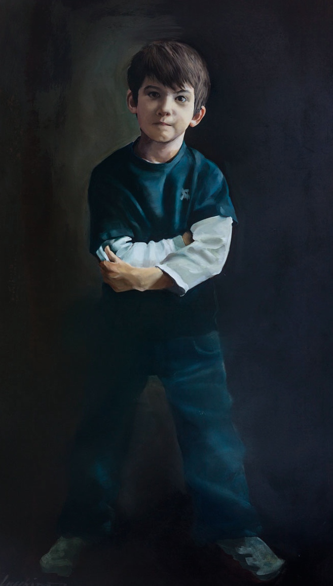 Holden — Portrait in oil by Jane Lucchino