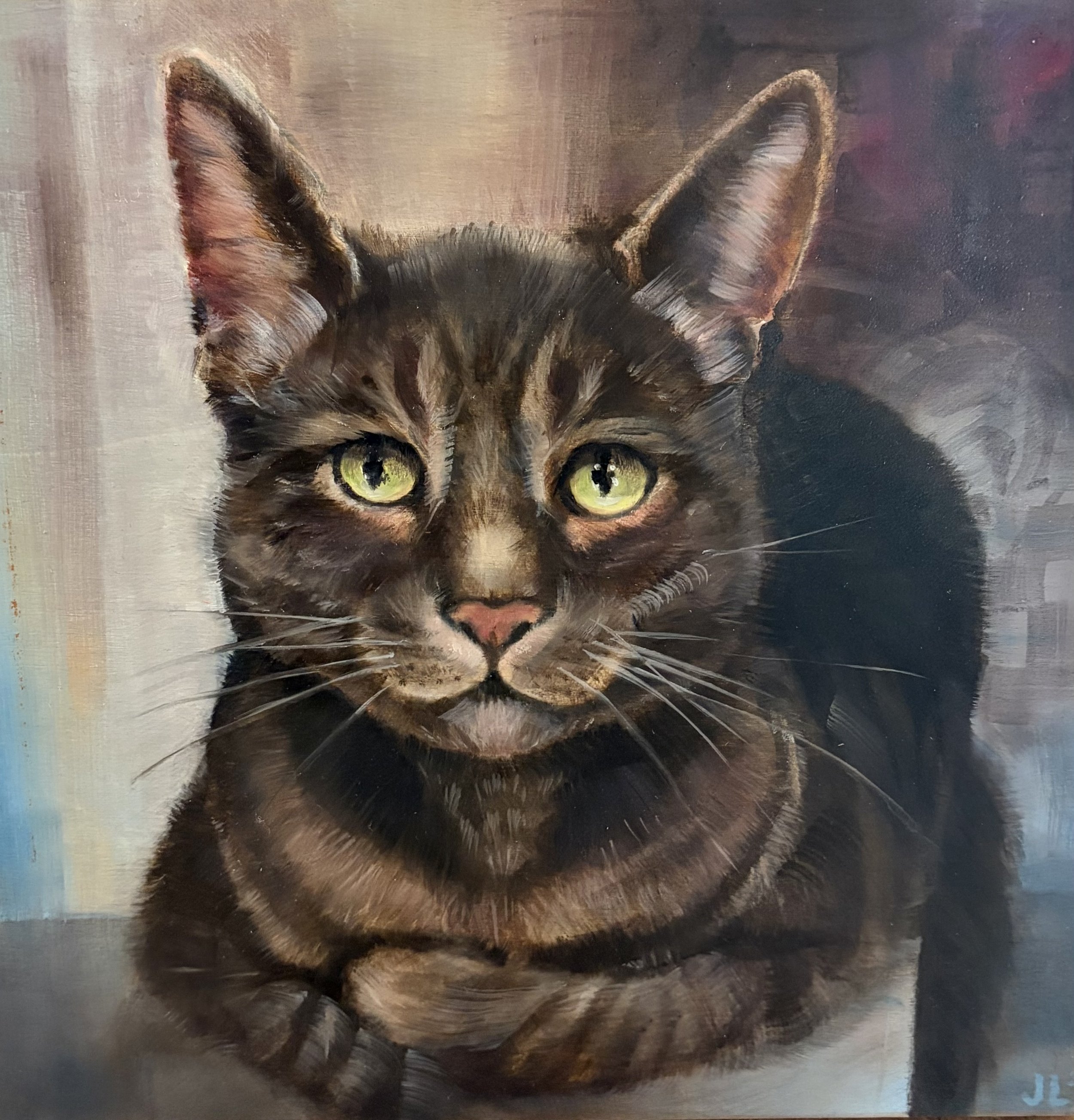 Pet painting in oil by Jane Lucchino