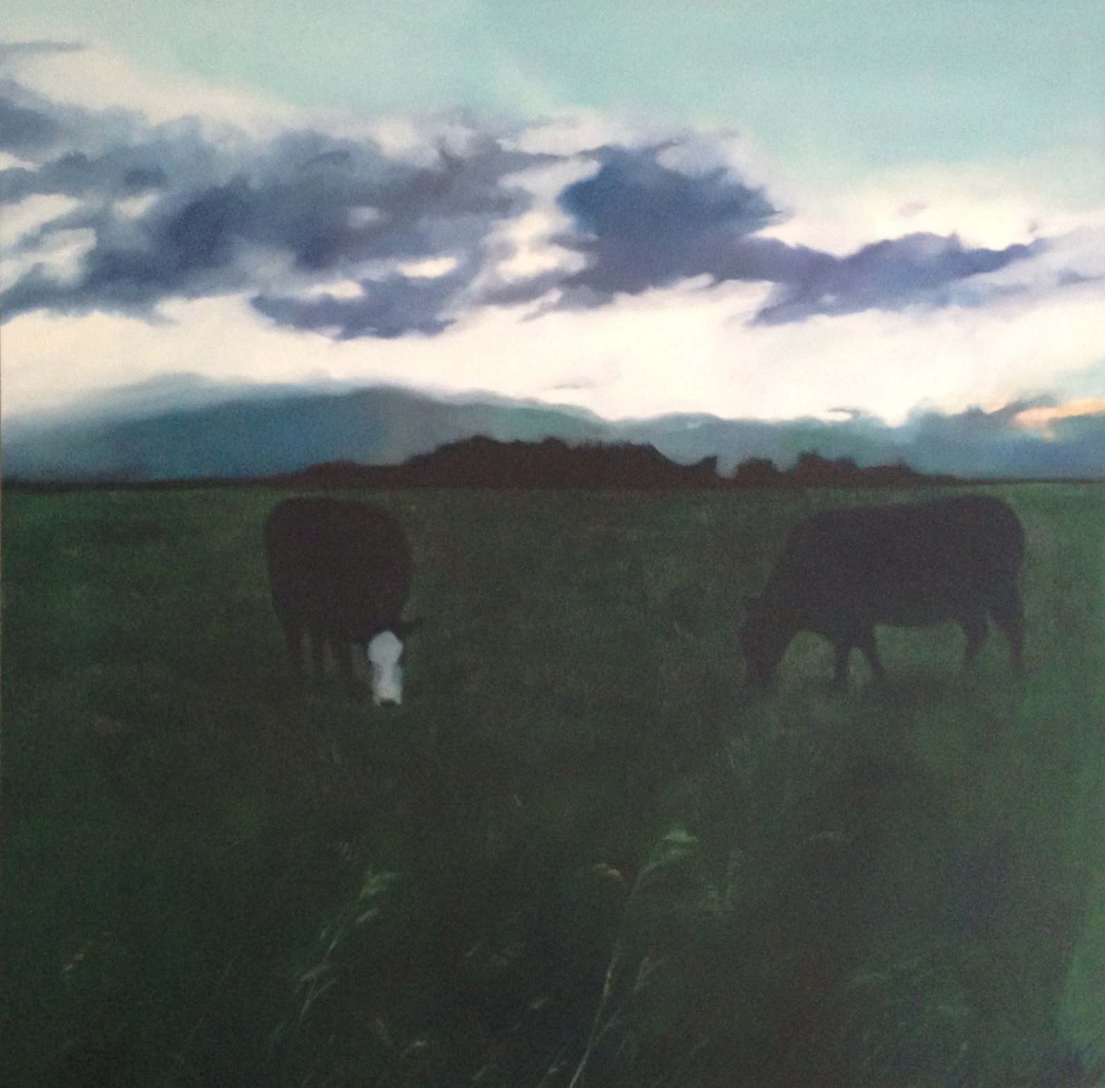 Landscape in oil by Jane Lucchino