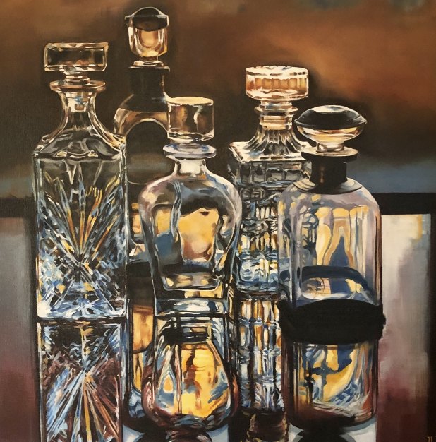Still life in oil by Jane Lucchino