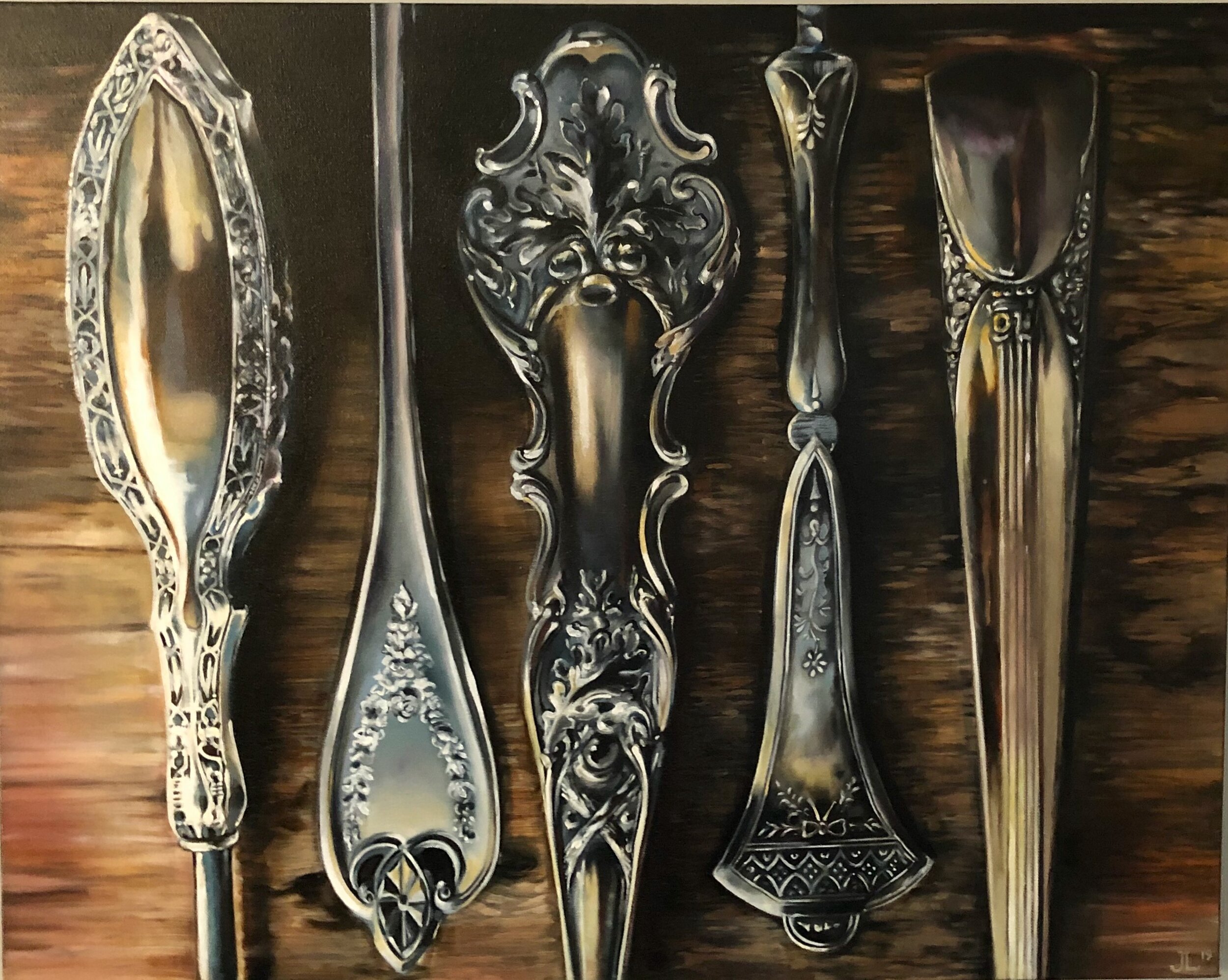 Still life in oil by Jane Lucchino