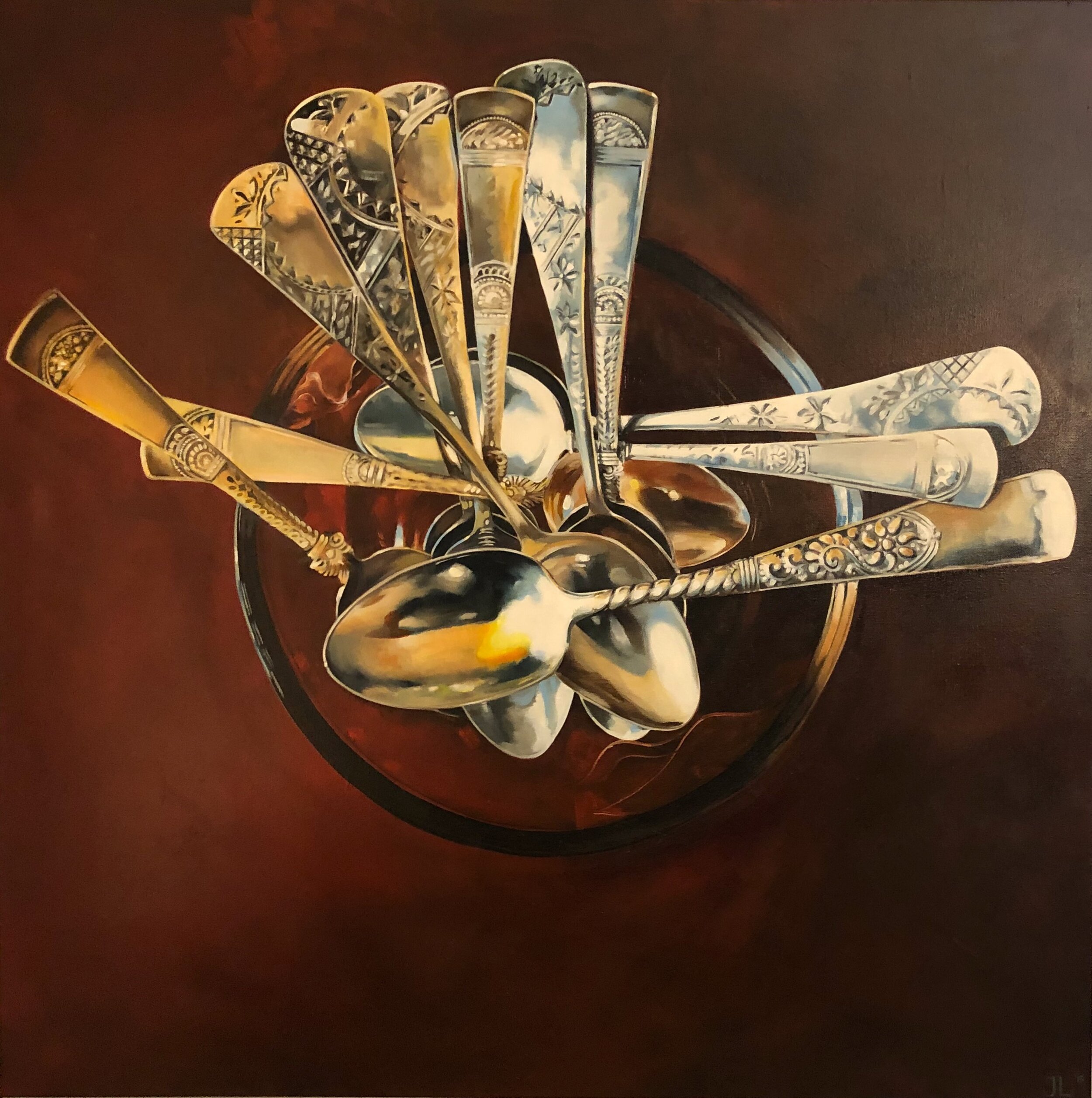 Still life in oil by Jane Lucchino