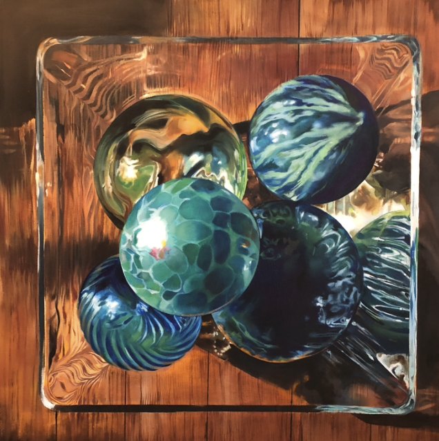 Still life in oil by Jane Lucchino