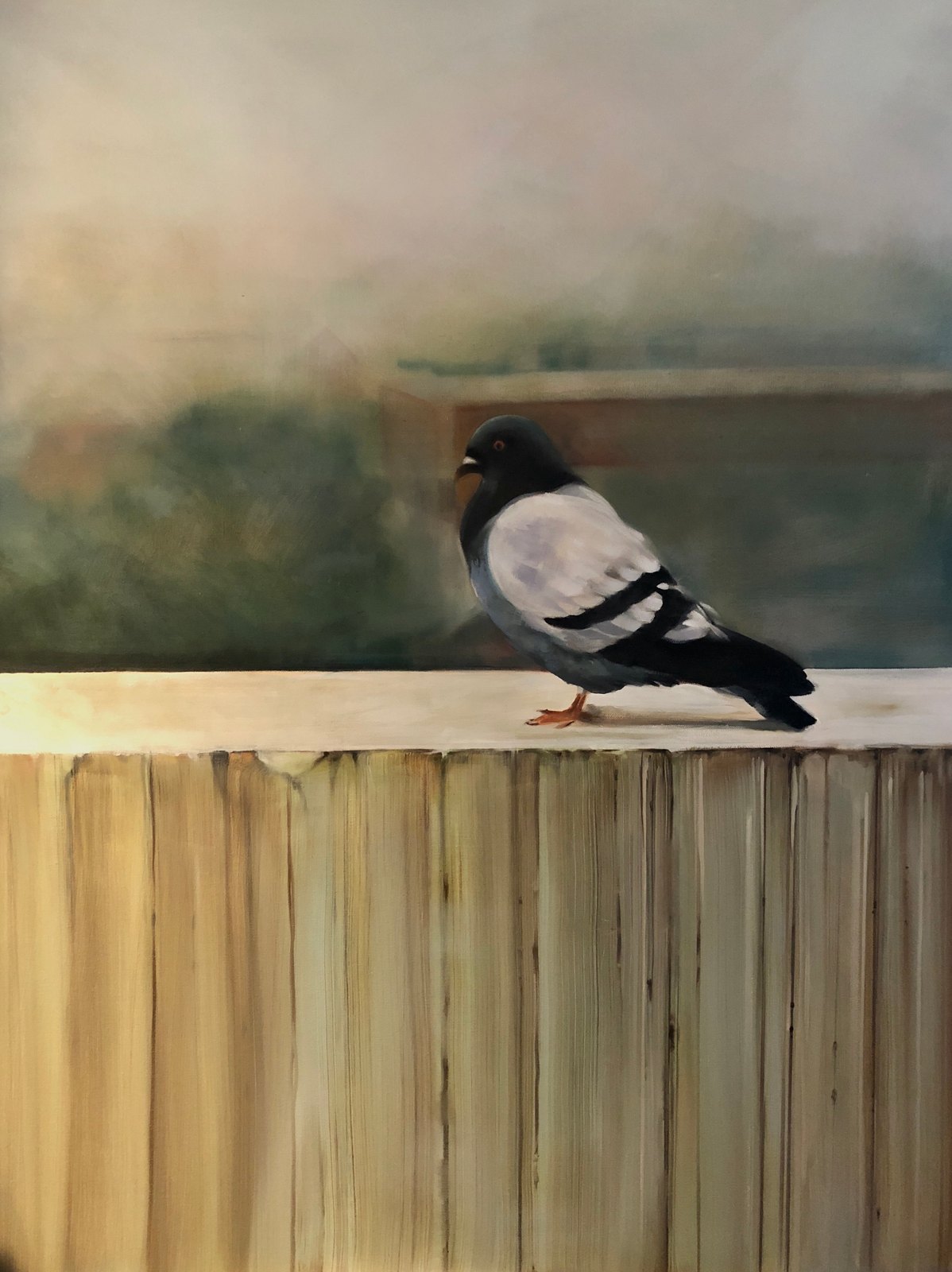 Landscape in oil by Jane Lucchino