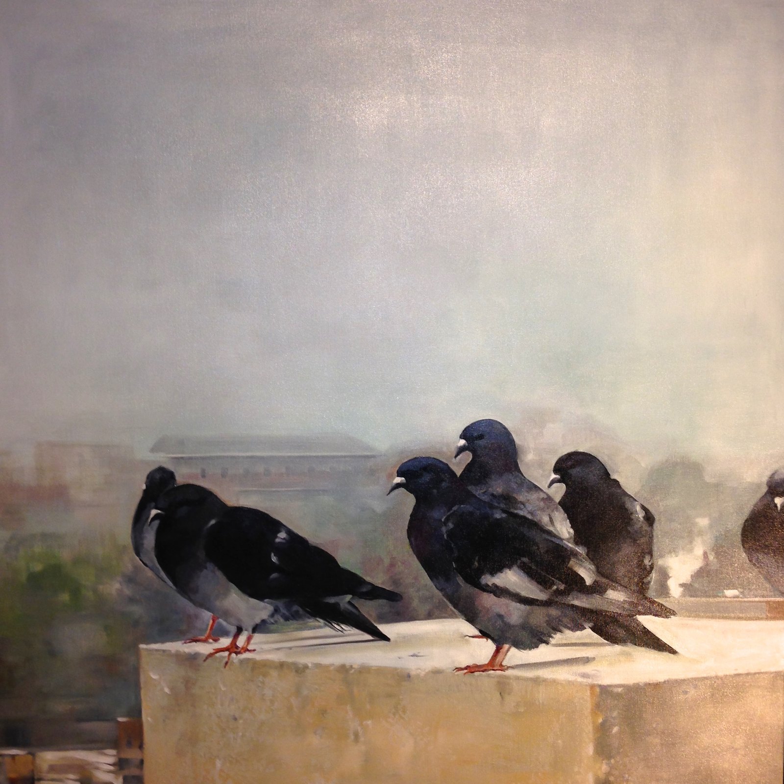Landscape in oil by Jane Lucchino