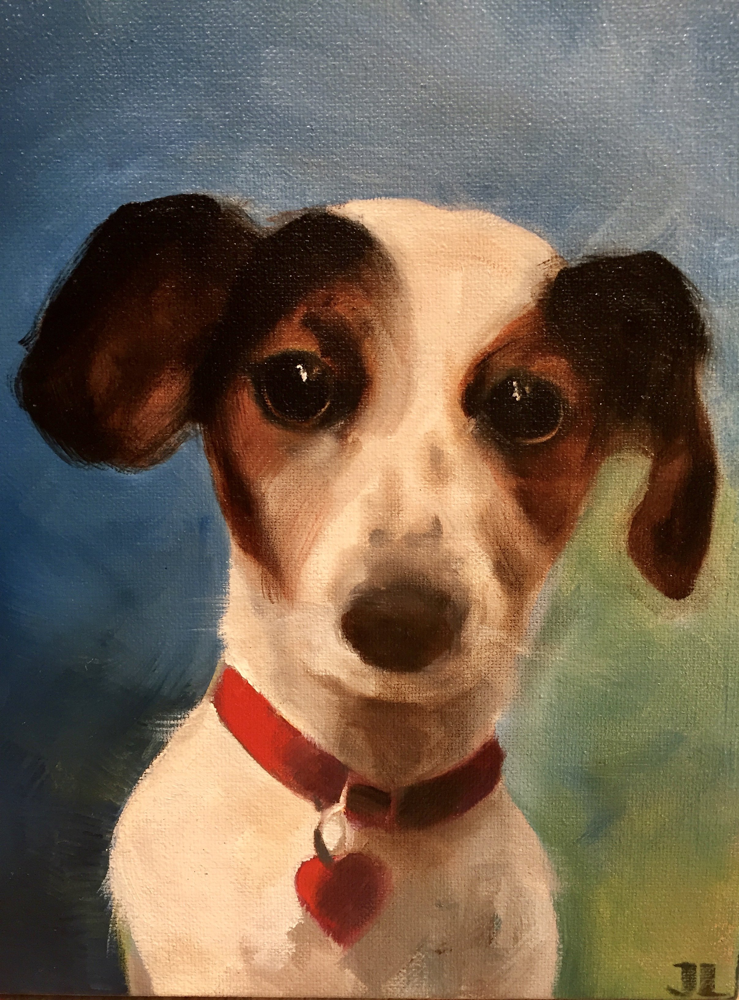 Pet painting in oil by Jane Lucchino